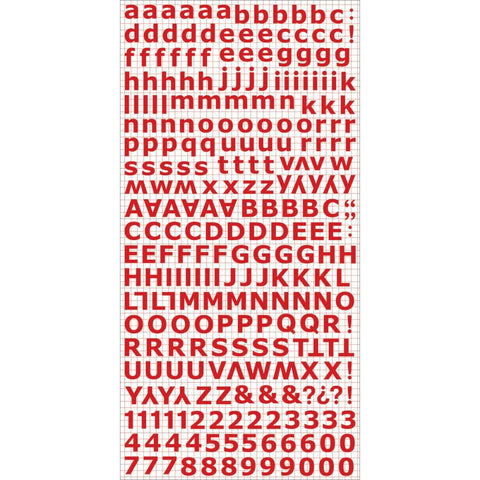 Kaisercraft Alphabet Sticker Letter - Red