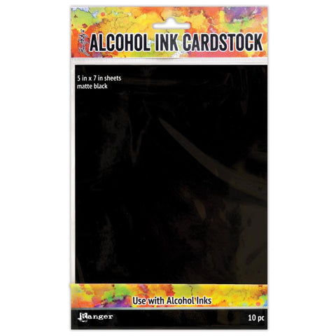 Ranger [Tim Holtz] - Alcohol Ink Cardstock - Black Matt