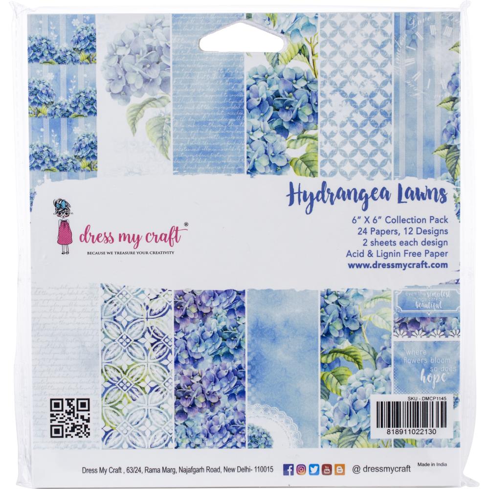 Dress My Craft 6x6 Paper [Collection] - Hydrangea Lawns