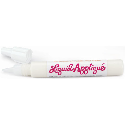 Marvy Uchida Liquid Applique White - 3D Effects on Fabric & Paper