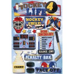 Karen Foster Cardstock Stickers - Hockey 4 Life