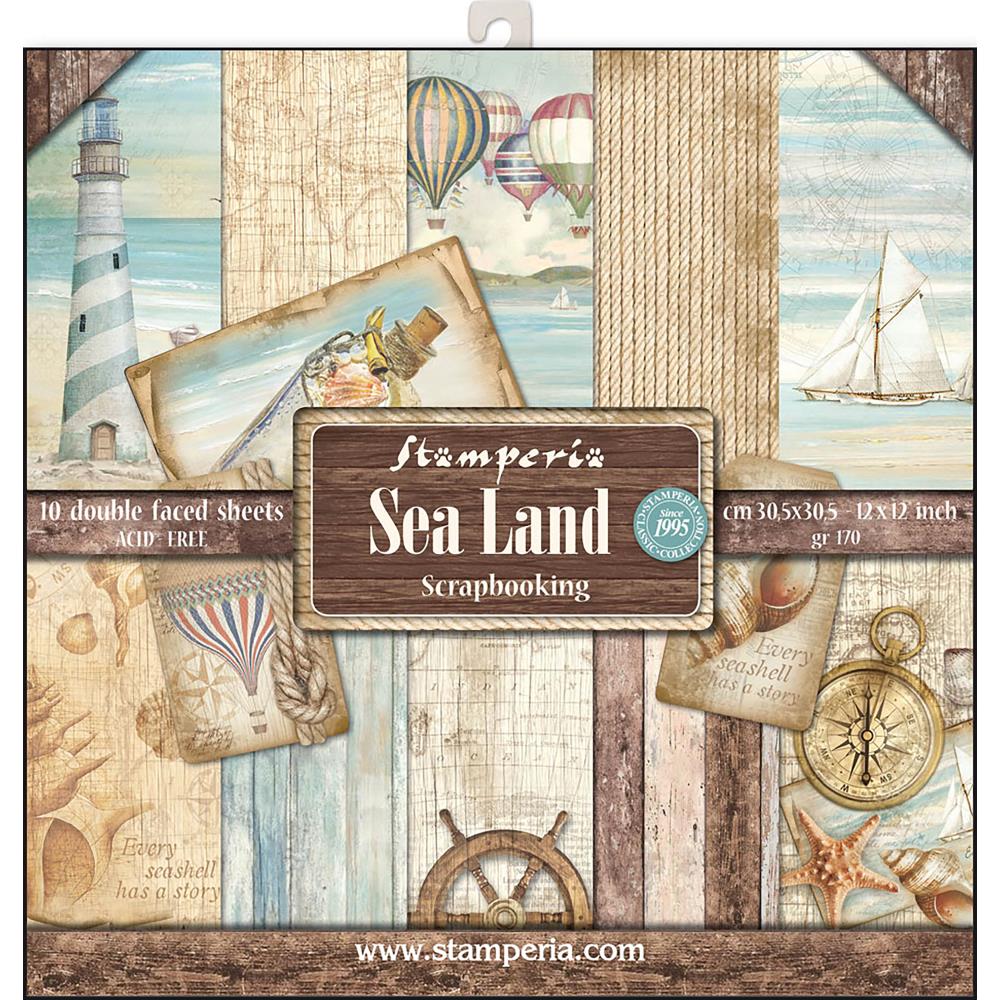 Stamperia 12x12 Paper [Collection] - Sea Land