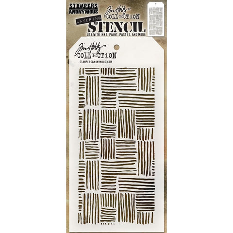 Tim Holtz Layering Stencil - Thatched