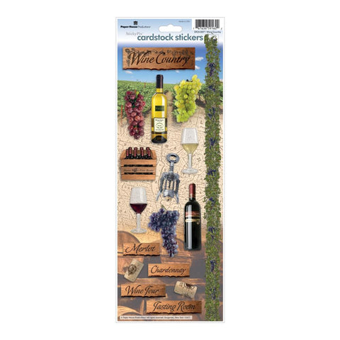 Paper House Cardstock Stickers - Wine Country