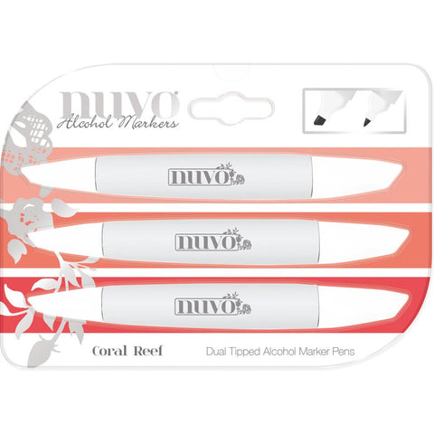 Nuvo Alcohol Markers - Coral Reef - Set of 3