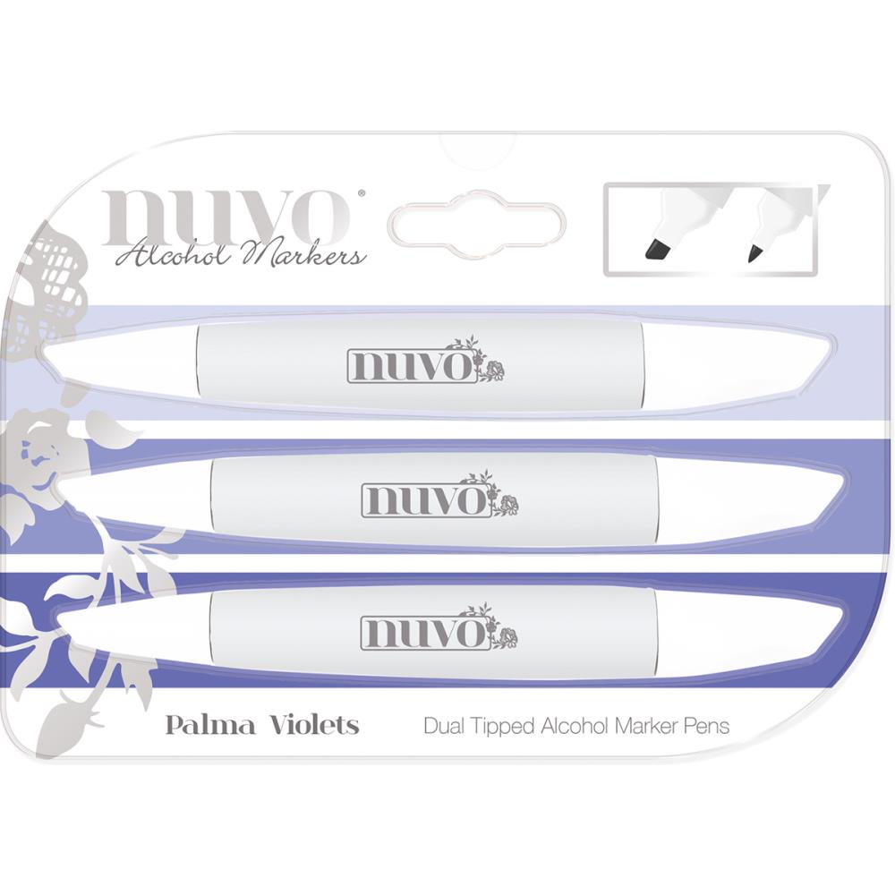 Nuvo Alcohol Markers - Palma Violets - Set of 3