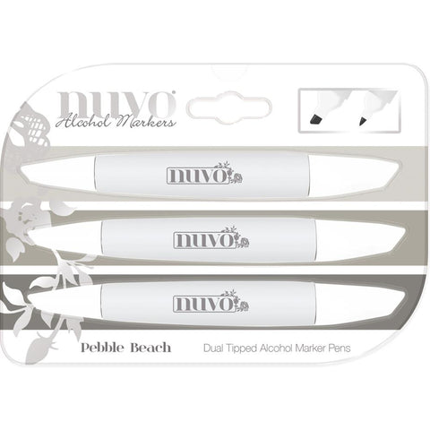 Nuvo Alcohol Markers - Pebble Beach - Set of 3