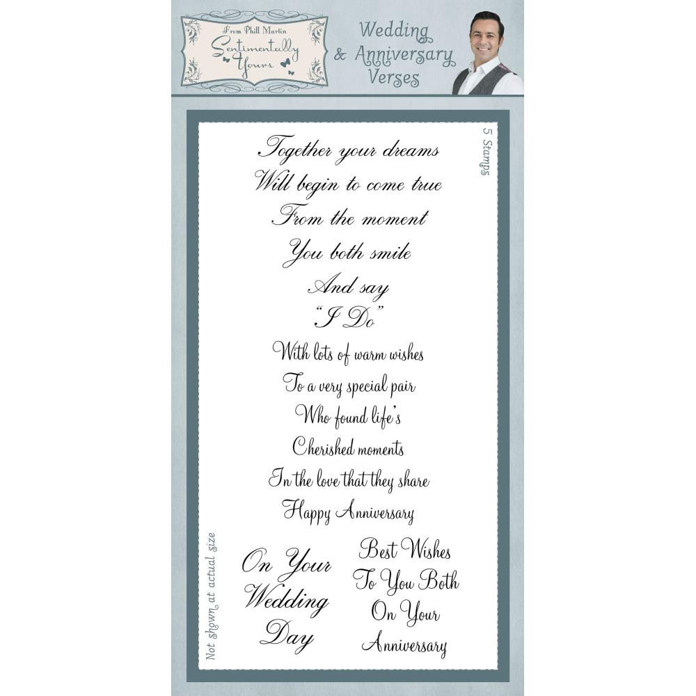 Creative Expressions Stamps - Wedding & Anniversary Verses