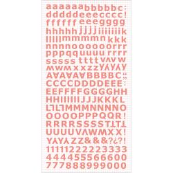 Kaisercraft Alphabet Sticker Letter - Coral