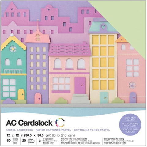 American Crafts 12x12 Cardstock  - Pastels