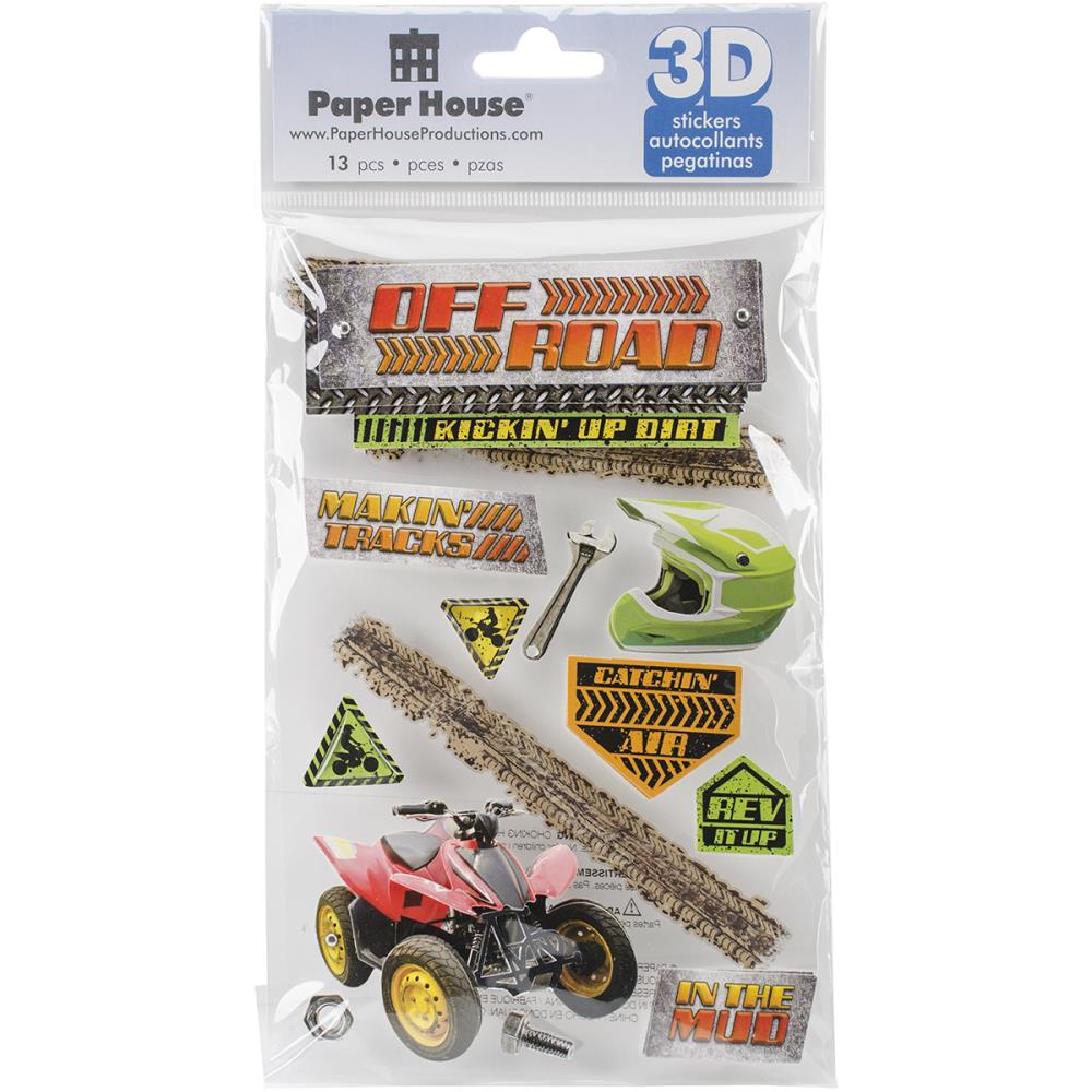 Paper House 3D Stickers - Off Road