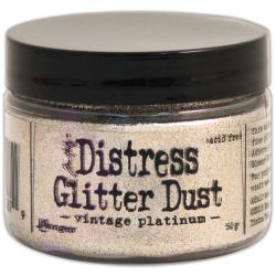 Ranger [Tim Holtz] Distress Glitter Dust - Vintage Platinum