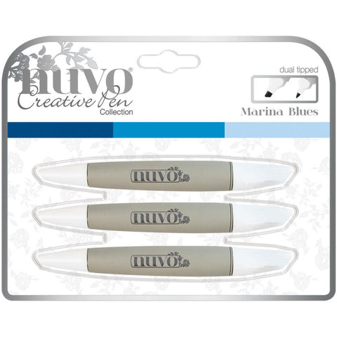 Nuvo Alcohol Markers - Marina Blues - Set of 3