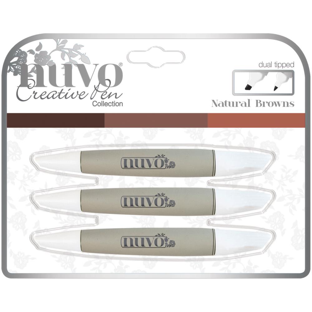 Nuvo Alcohol Markers - Natural Browns - Set of 3