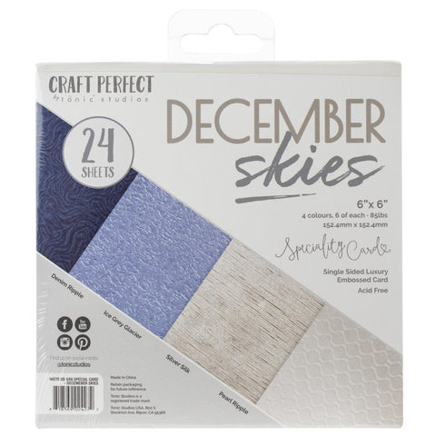 Tonic Craft Perfect 6x6 Paper - December Skies
