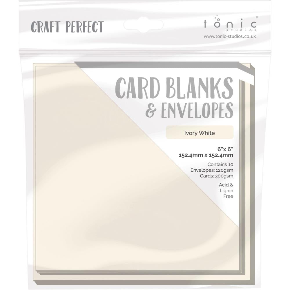 Tonic Craft Perfect - Card Blanks & Envelopes - Ivory