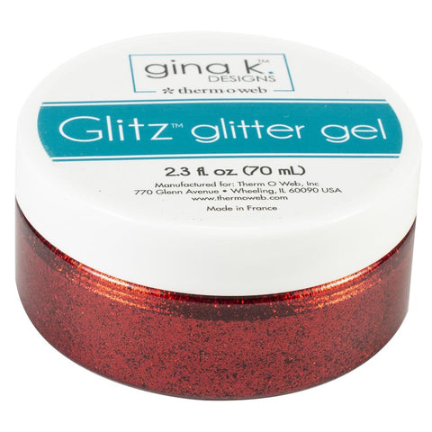 Gina K Glitz Glitter Gel - Red Velvet