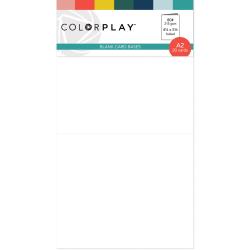 Colorplay Folded Blank A2 Card Bases - White