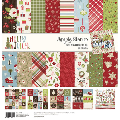 Simple Stories  12x12 Paper [Collection] - Holly Jolly