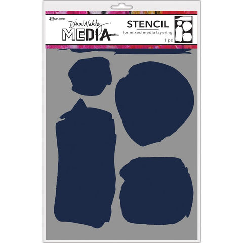 Ranger Dina Wakley Media Mask & Stencil - Uneven Shapes