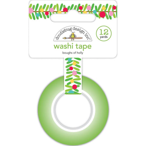 Doodlebug Design Washi Tape - Boughs Of Holly