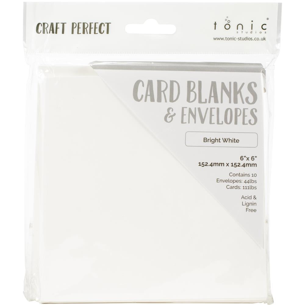 Tonic Craft Perfect - Card Blanks & Envelopes - Bright White