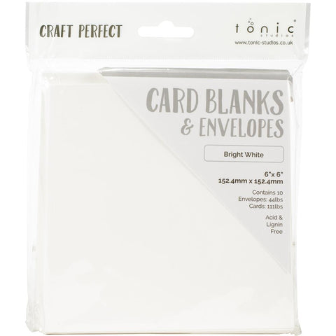 Tonic Craft Perfect - Card Blanks & Envelopes - Bright White