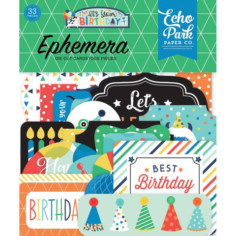 Echo Park Ephemera  [Collection] - It's Your Birthday Boy