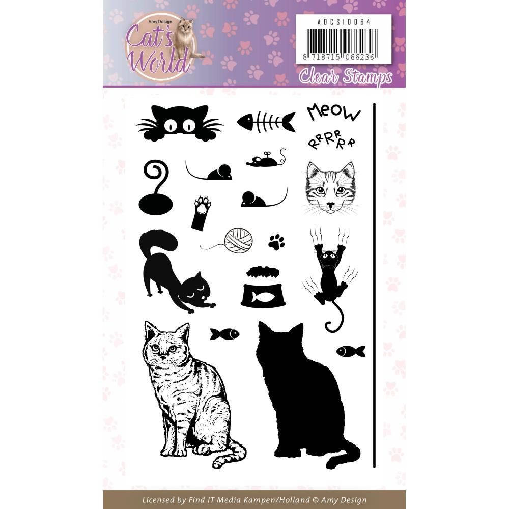 Find It Stamp - Amy Design Stamps - Cat's World