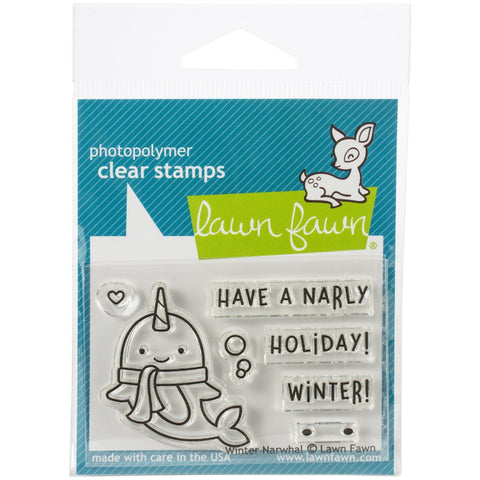 Lawn Fawn Stamp [Stamp & Die - PART] - Winter Narwhal