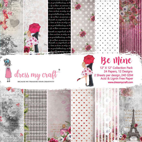 Dress My Craft 12x12 Paper [Collection] - Be Mine