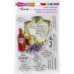 Stampendous Clear Stamps - Wine Frame