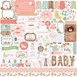Echo Park 12x12  Stickers  [Collection] - Baby Girl