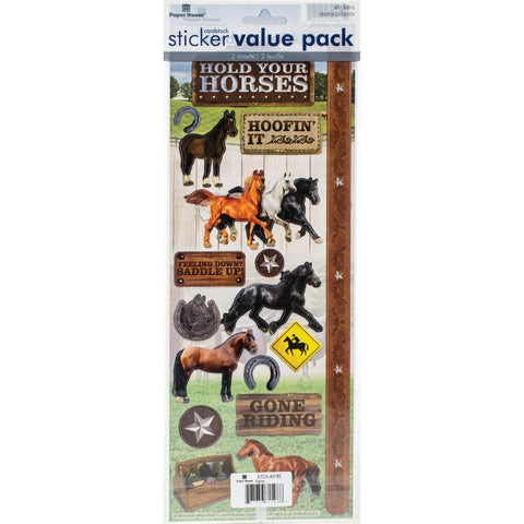Paper House Value Cardstock Stickers - Farm / Horse