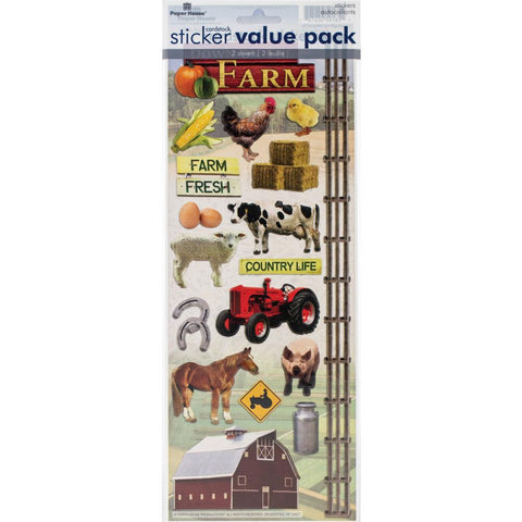 Paper House Cardstock Stickers - On The Farm