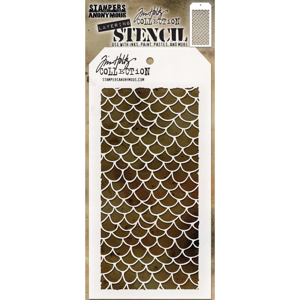 Tim Holtz Layering Stencil - Scales