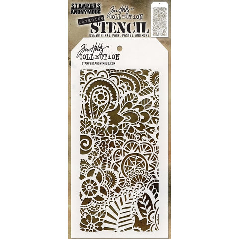 Tim Holtz Layering Stencil - Doodle Art 2