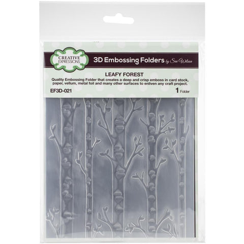 Creative Expressions Embossing Folder - Leafy Forest