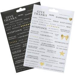 Teresa Collins  Designer Stickers - Be Thankful