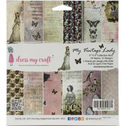 Dress My Craft 6x6 Paper [Collection] - My Vintage Lady