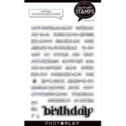 Photoplay Photopolymer Stamps - Say It With Stamps - Birthday