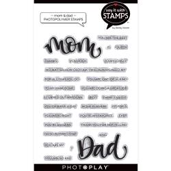 Photoplay Photopolymer Stamps - Say It With Stamps - Mom & Dad