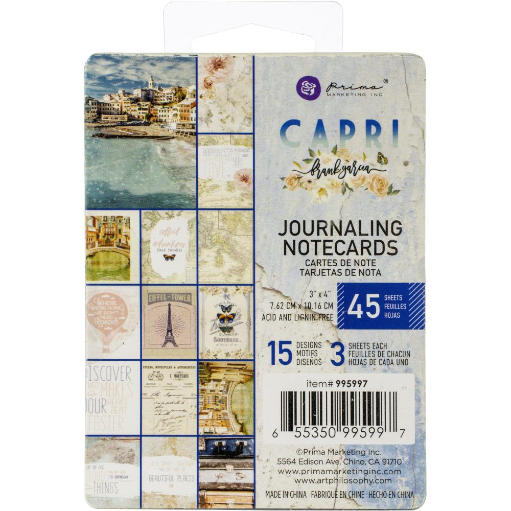 Prima Marketing 4x3 Notecards - [Collection] - Capri