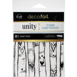iCraft deco foil Unity Toner Card Fronts - Heart Trees