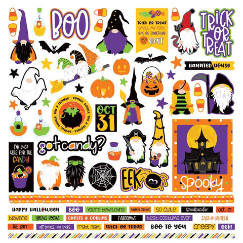 Colorplay 12x12 Stickers [Collection] - Gnome For The Holidays Halloween