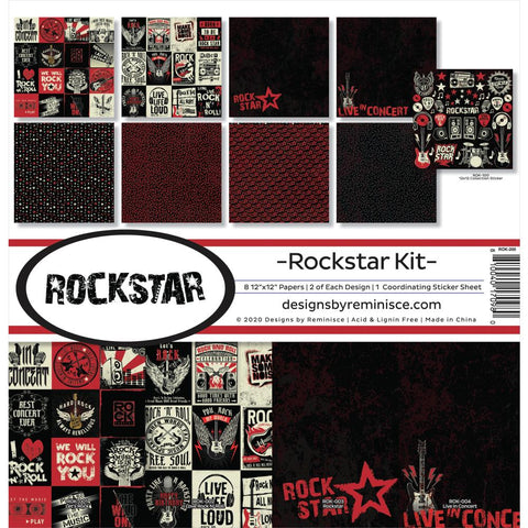 Reminisce 12x12 Collection Pack - [Collection] - Rockstar