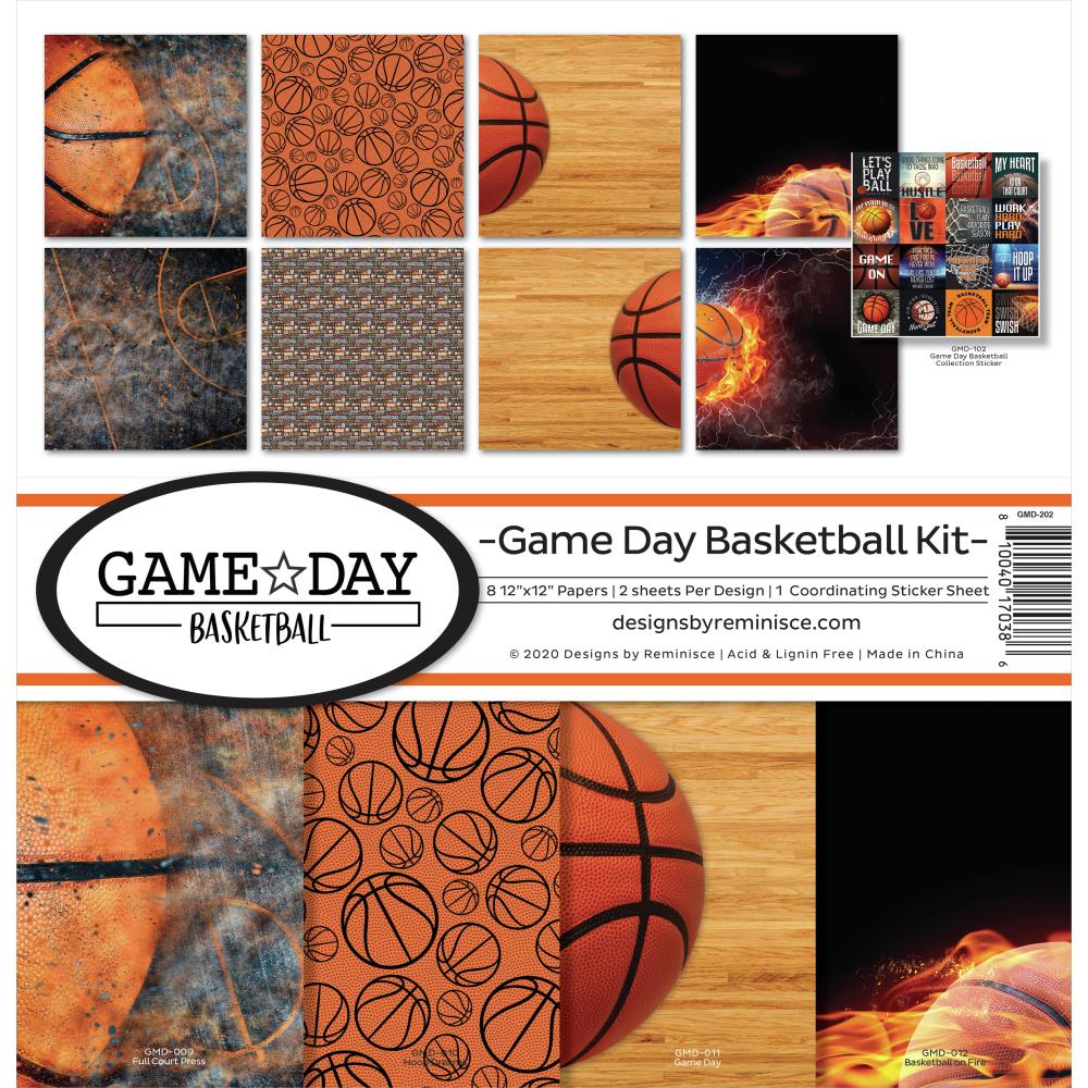 Reminisce 12x12 Collection Pack - [Collection] - Game Day Basketball Kit