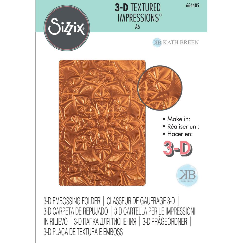Sizzix 3-D Textured Impressions [Coutney Chilson] - Floral Mandala