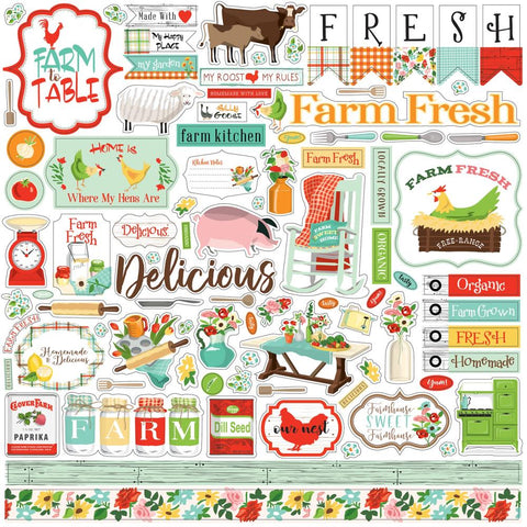 Carta Bella 12x12  Stickers  [Collection] - Farm To Table