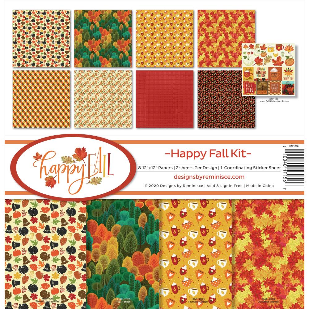 Reminisce 12x12 Collection Pack - [Collection] - Happy Fall Kit